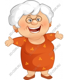 Cheerful grandma