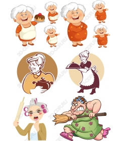 Set of grandma's charms