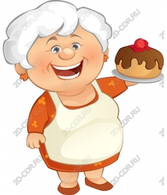  Charming grandma bakes
