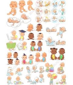 Adorable baby kit - kit cliparts