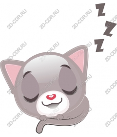  Cute sleeping kitten