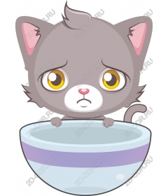  Голодный котенок