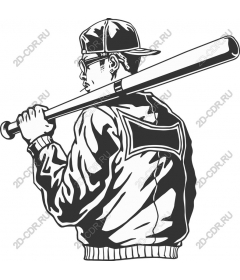  Confident urban sport with a baseball bat