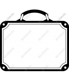  Blank vintage suitcase