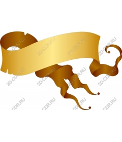  Elegant gold ribbon