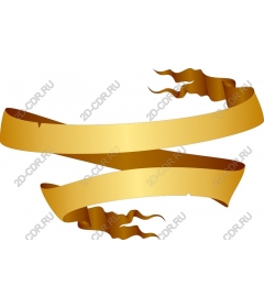  Elegant gold ribbon