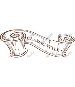 Banner in classic style
