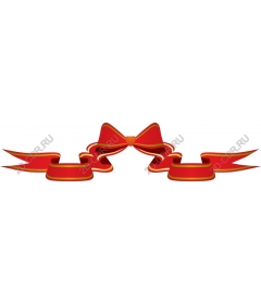  Elegant red ribbon and bow