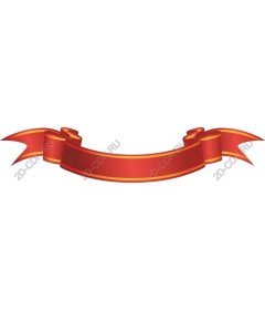  Elegant banner with red ribbon