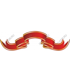  Elegant banner with red ribbon
