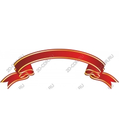  Elegant banner with red ribbon