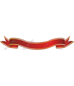  Elegant banner with red ribbon