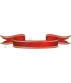  Elegant banner with red ribbon