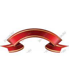  Elegant banner with red ribbon