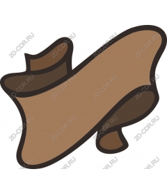  Elegant twisted brown ribbon