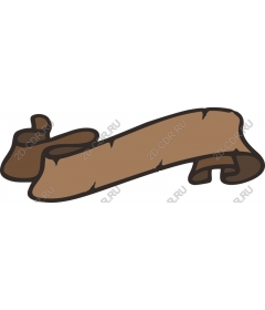 Vintage banner-scroll