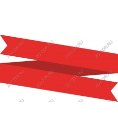  A bright red ribbon