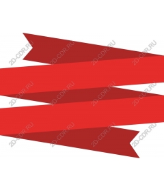  A bright red ribbon