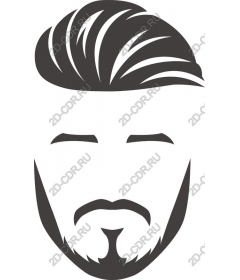  Stylized male face