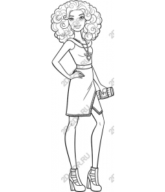  Chic fashion for curly hair