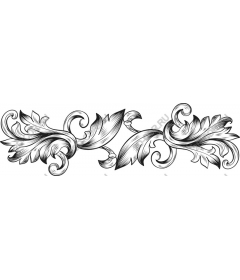  Elegant floral ornament