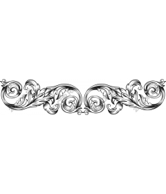 Exquisite flower edging is an Elegant element