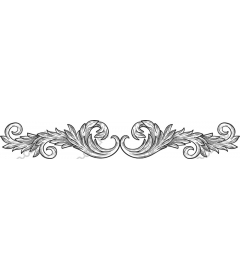  Elegant floral border