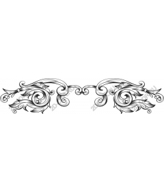 Fine floral swirls