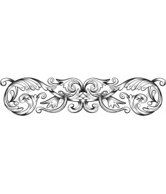  Elegant floral ornament