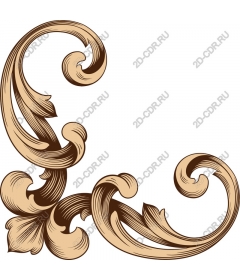  Elegant floral scroll