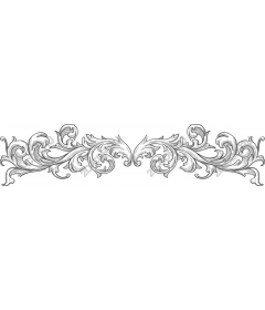  Blooming decorative border