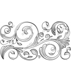  Elegant floral swirls