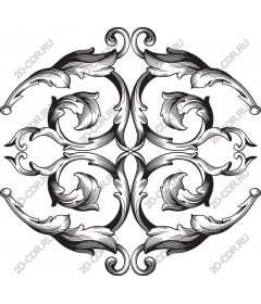 Vintage floral ornament
