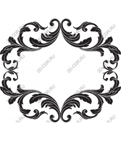  Elegant decorative floral frame