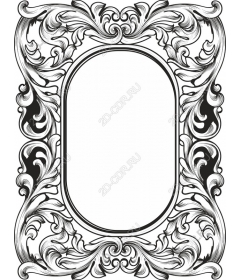 Elegant vintage decorative frame