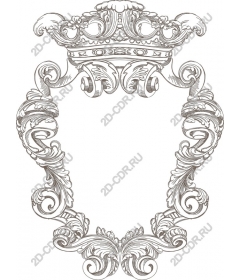 Vintage decorative frame