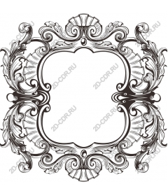 Elegant vintage decorative frame