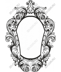 Vintage decorative frame