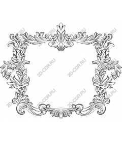 Elegant vintage decorative frame