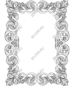 Decorative vintage frame ornament