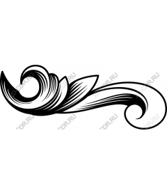 Elegant decorative curl