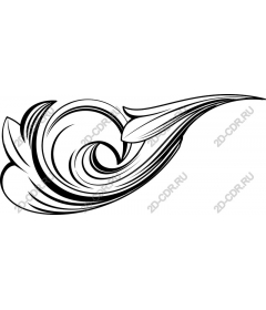  Elegant wavy pattern