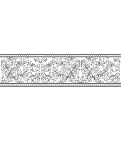  Elegant floral border