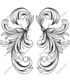  Elegant floral swirls