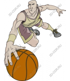 Dynamic basketball player