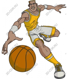 Dynamic basketball player