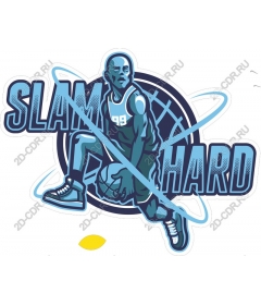 Basketball with a hard kick