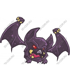  Fierce cartoon bat