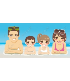  Family day at the beach