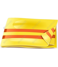 Yellow and red striped